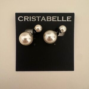 Double Pearl Earrings